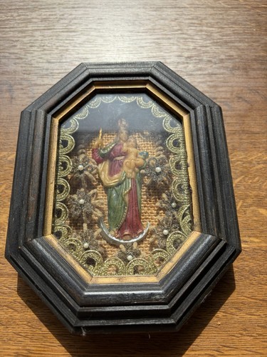 Alte klosterarbeit madonna mit - alte,