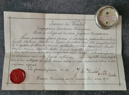 Reliquie alphonsus gerhard - gerhard, +