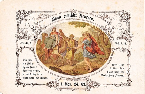 Andachtsbild bibel jsaak und - ,bibel,