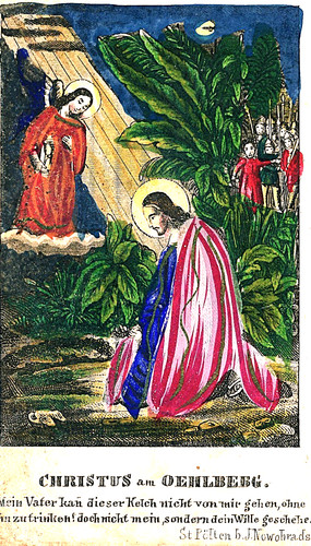 Andachtsbild jesus schwitzt - jesus,