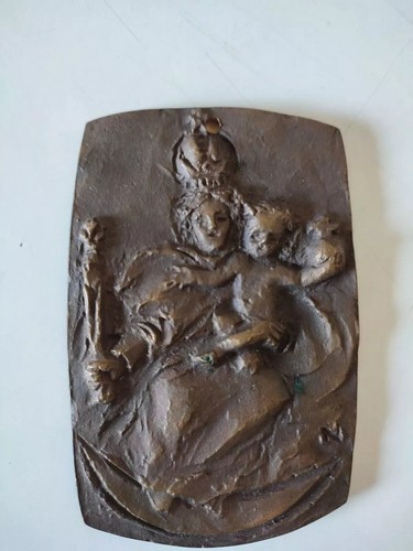 Bronzeplatte maria - -,