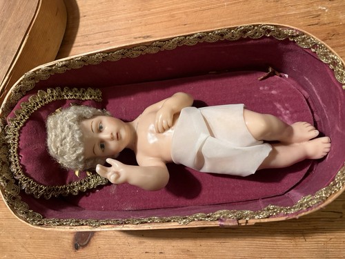 Antikes wachs christkind - wachs,
