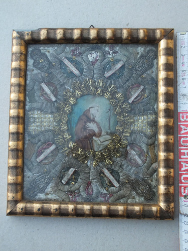 Alte klosterarbeit reliquar - alte,