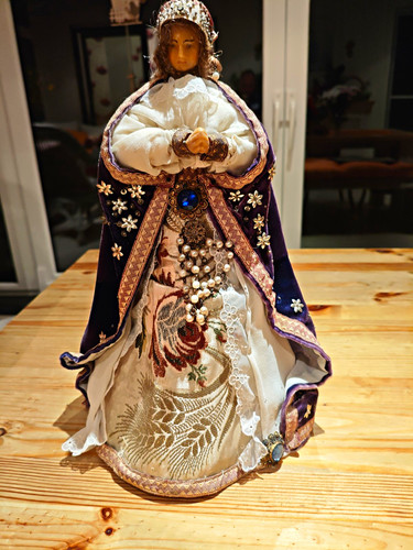 Antike wachskopf madonna - antike, /