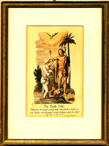 Andachtsbild taufe christi - andachtsbild,
