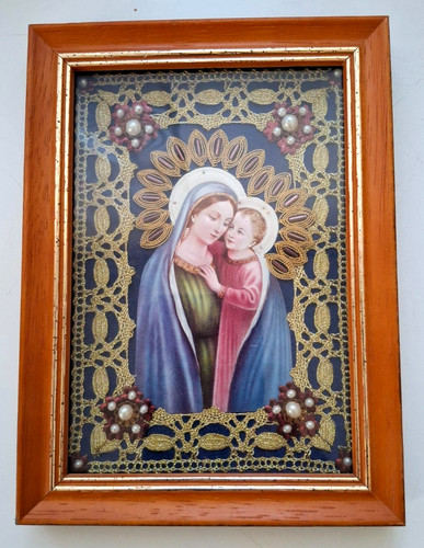 Klosterarbeit bild maria - maria, mit