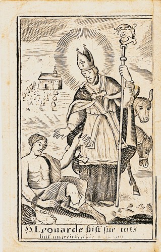 Andachtsbild leonhard - andachtsbild,, hl