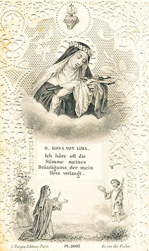 Andachtsbild rosa von lima - andachtsbild,, hl.rosa