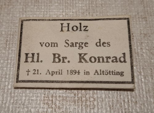 Reliquie holz vom sarge des - reliquie,,